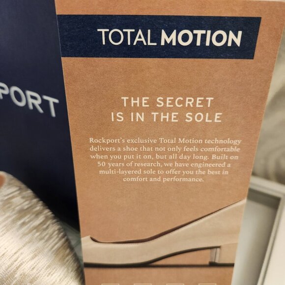 Rockport Total Motion "Kalila Two Piece" Heels. NIB. Size 10. Cream. - Picture 3 of 11